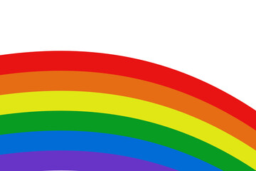 Flaga LGBT, grafika kolorowa. Tęcza z kolorami, która oznacza wolność. Tło abstrakcyjne - obrazy, fototapety, plakaty