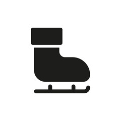 The skates icon for winter sports symbol, web and mobile design element.