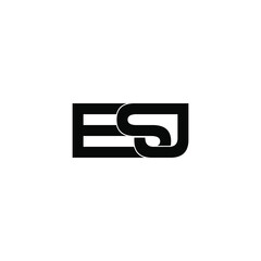 esj letter original monogram logo design