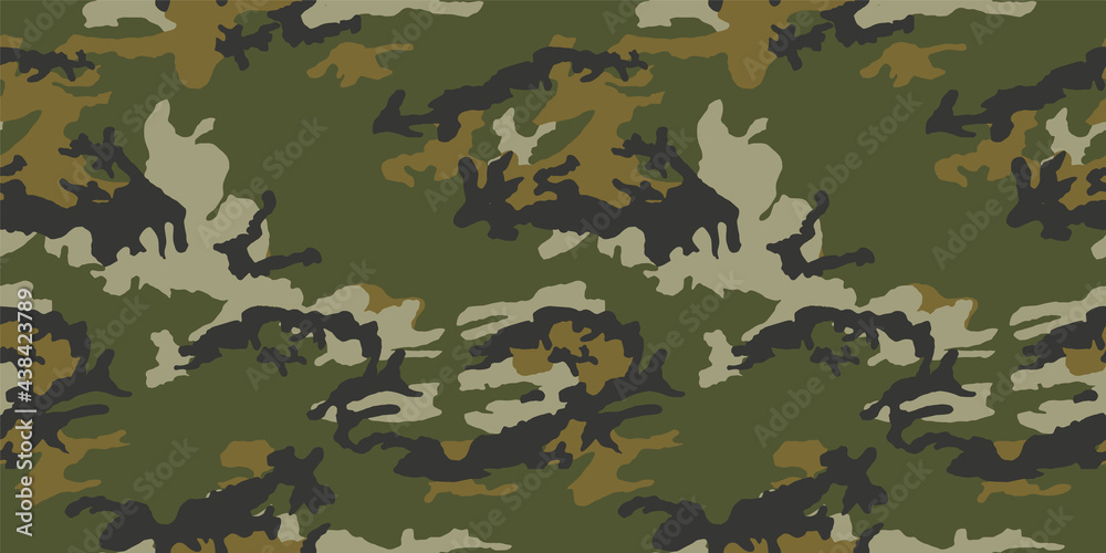 Canvas Prints Camouflage Seamless vector pattern army abstract modern vector military background fabric textile print and others.