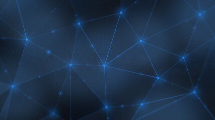 Triangle abstract blue background
