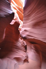 Inside Antelope Canyon on Navajo land east of Page, Arizona, USA