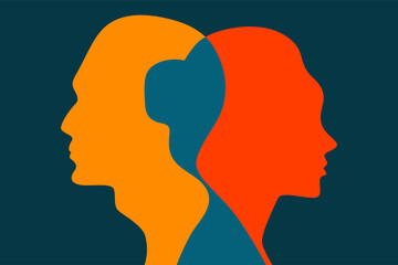 Сoncept of divorce,  quarrel between man and woman