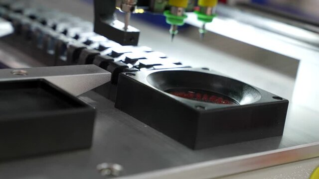 automatic production of chips by a robot in a modern technology