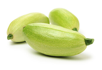 Zucchini on a white background 