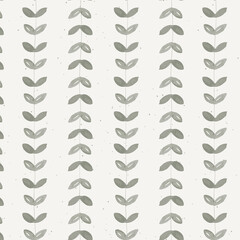 Watercolor Little Leaves and Vines Pattern