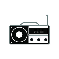 vintage old radio vector