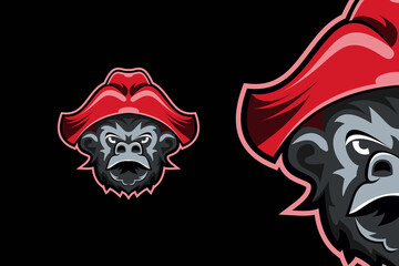 Skull Goat Head Gaming Mascot Logo Template