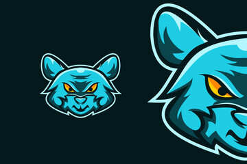 Raccoon Head Gaming Mascot Logo Template