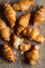 Delicious croissant just baked