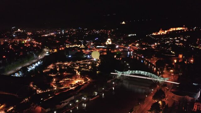 Night shots of Tbilisi Georgia