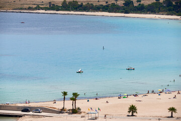 beach of San vito lo Capo Sicily Trapani, view from above in early summer