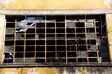 Olona Valley (VA), Italy - April 01, 2021: Old factories and industrial archeology.