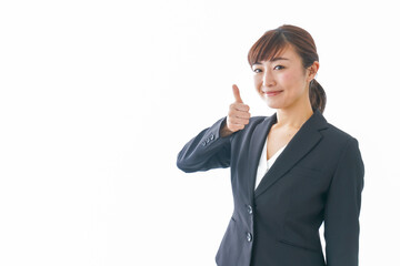 笑顔の若いビジネスウーマン