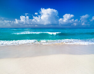 beach and tropical sea. nature background