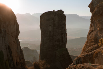 Mysterious rocks of Meteora, Greece is one of the gems of Greece. Rock pinnacles topped with a...