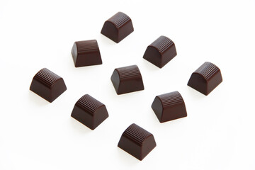 sweet chocolate candies with filling