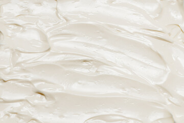 Naklejka na ściany i meble White whipped cream texture.