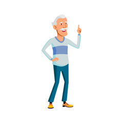 japanese old man remember funny story cartoon vector. japanese old man remember funny story character. isolated flat cartoon illustration