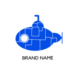 Illustration vector graphic of submarine logo
