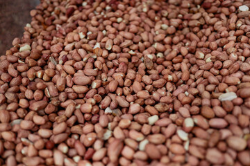 close up of a pile of beans