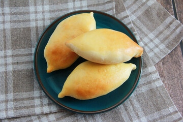 traditional pastries baked Russian pies with filling