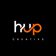 HUP Letter Initial Logo Design Template Vector Illustration