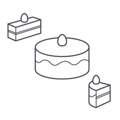 Cake Icons linedrawing
