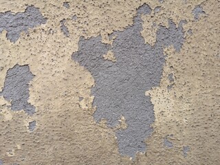 Abgepelte Wand