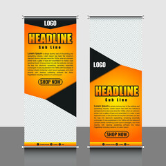Business Roll Up. Banner Template. Vector illustration, abstract - Vector, EPS