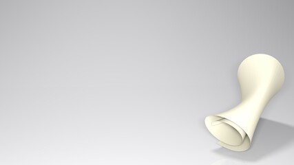 white background with a rolled-up parchment at the right side