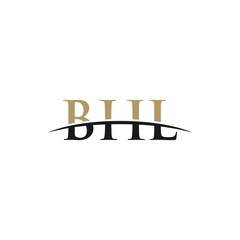 BHL initial overlapping movement swoosh horizon, logo design inspiration company