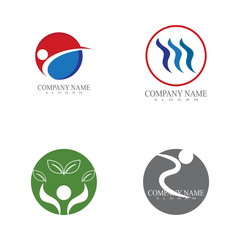 Human character logo sign illustration vector design