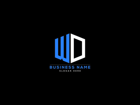 WD Letter Logo, wd logo image vector for business