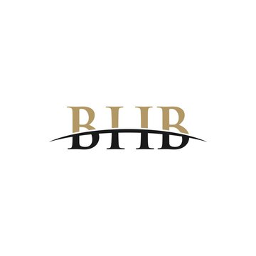 BHB initial overlapping movement swoosh horizon, logo design inspiration company