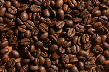 macro coffee beans texture detail