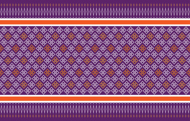 Asian Geometric ethnic pattern seamless silk design color oriental seamless patterns using for fabric curtain carpet wallpaper garments clothing paper wrapping Batik fabrics Vector seamless Pattern