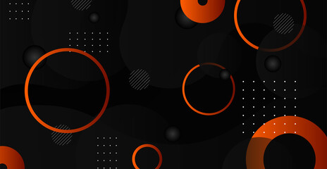 Obraz premium Abstract geometric background. Bauhaus, Memphis minimalist retro poster graphic vector illustration. Abstract trendy pattern of square and round shapes.