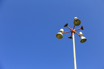 Fototapeta na wymiar lamp post against sky