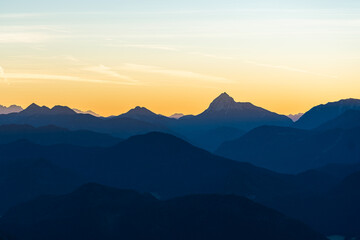 Sonnenaufgang in den Bayrischen Alpen
