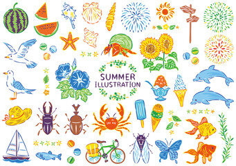 夏のイラスト素材セット