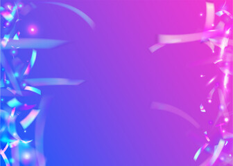 Cristal Confetti. Iridescent Background. Light Glitter. Pink Retro Texture. Fiesta Foil. Disco Element. Party Festival Serpentine. Glitter Art. Purple Cristal Confetti
