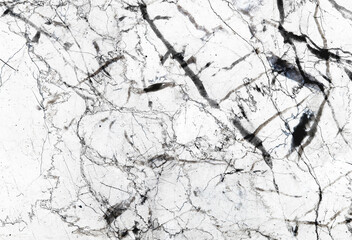Black patterned structure of white marble texture background for abstract and product design.