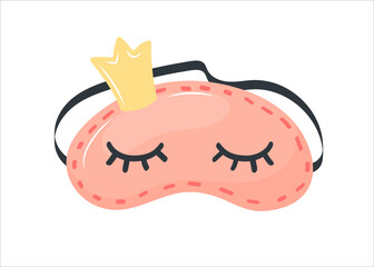 cute eye-to-eye mask. cartoon style