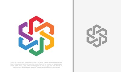 Fototapeta premium Global Community Logo Icon Elements Template. Community human Logo template vector. Community health care. Abstract Community logo