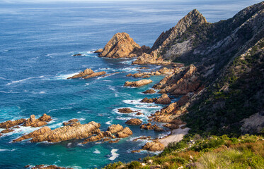 Obraz premium The Kranshoek Coastal Walk in the Garden Route National Park on the Garden Route in South Africa