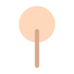 Tree icon vector symbol for nature, ecology and environment in a flat color illustration