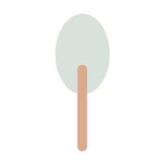 Tree icon vector symbol for nature, ecology and environment in a flat color illustration