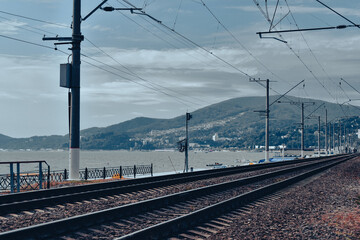 Obraz premium railway in the countryside