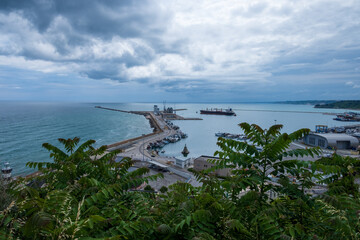 view of the port of ortona, the most important port of Abruzzo
